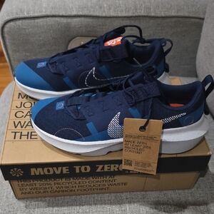 Nike Navy and White Athletic Shoes